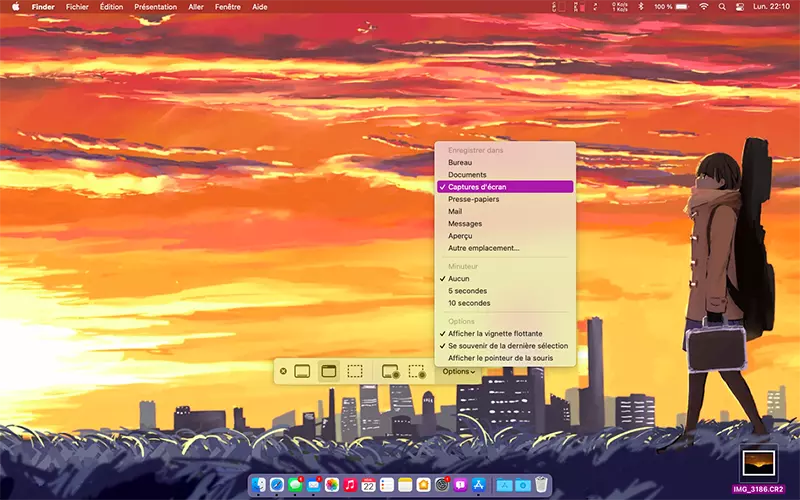 mac options outil capture
