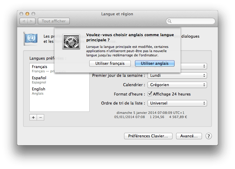 Utiliser le correcteur multilingue de votre Mac 1