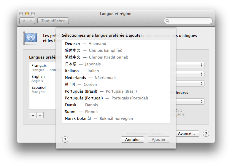 Utiliser le correcteur multilingue de votre Mac