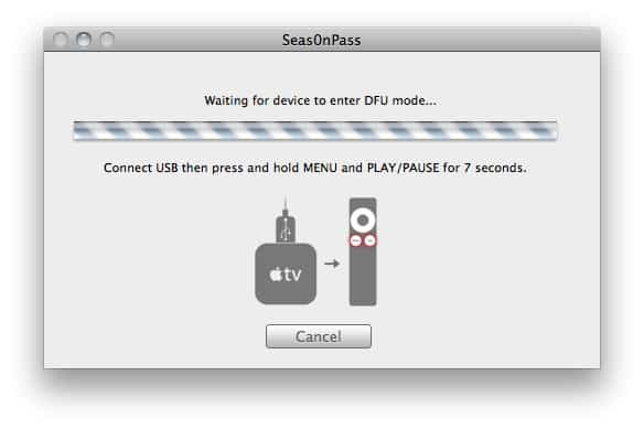 Seas0nPass 04 How to jailbreak Apple TV 2 5.2.1 (iOS 6.1.3) using Seas0nPass (tethered; Mac & Windows)