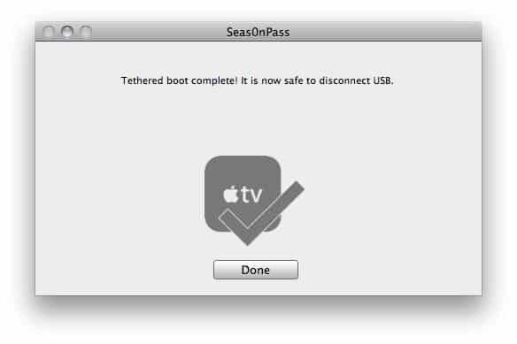 Seas0nPass 08 How to jailbreak Apple TV 2 5.2.1 (iOS 6.1.3) using Seas0nPass (tethered; Mac & Windows)