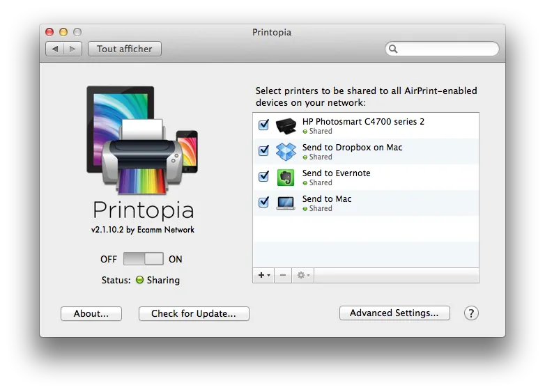 Imprimez facilement depuis vos iDevices avec Printopia 2