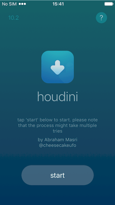 houdini-app-start