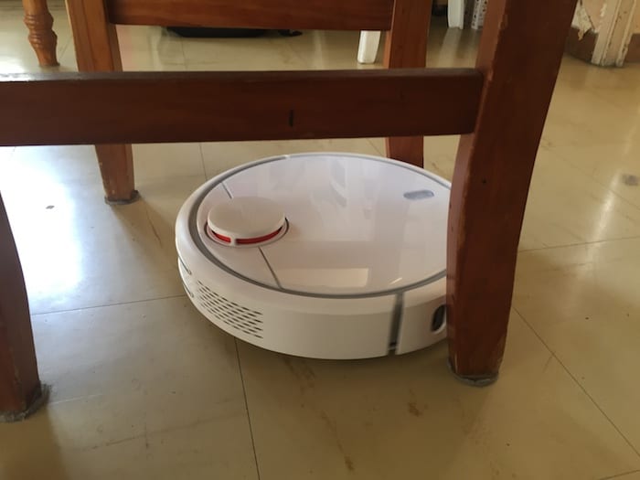 Test Xiaomi Mi Robot Vacuum - chaise