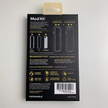 Mod NX iPhone X Frenchmac packaging arrière