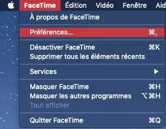 Ouvrir les préférences FaceTime sur Mac : Comment configurer les identifiants iMessage et FaceTime ?﻿