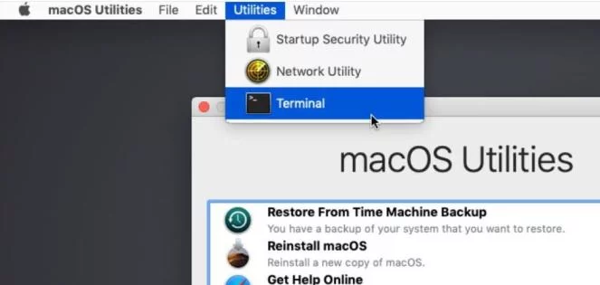 Accéder au Terminal macOS en mode Recovery