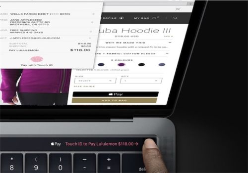 Payer avec Apple et le Touch ID sur Mac