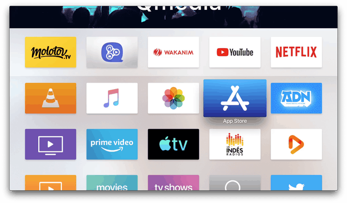 App Store sur l'Apple TV