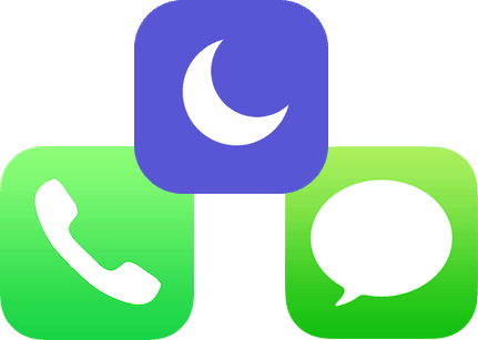 Logo Téléphone, Messages, Ne pas déranger