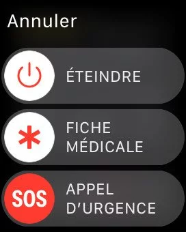 Appel d'urgence sur Apple Watch