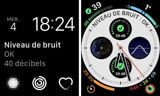 Surveiller le niveau sonore ambiant sur le cadran de votre Apple Watch