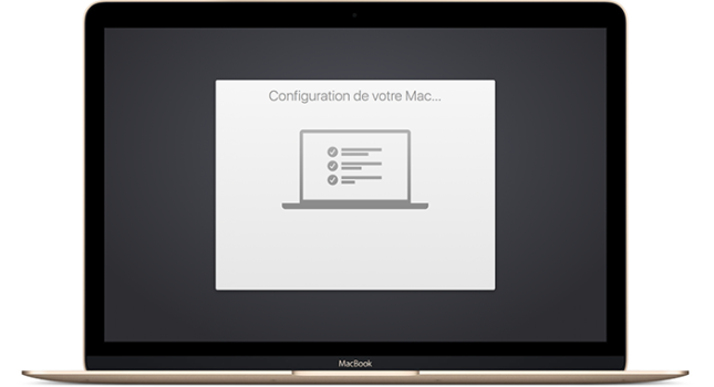 Apple Setup, Configuration de votre Mac