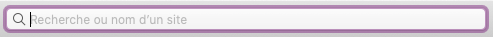 mac safari barre recherche
