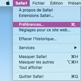 mac safari preferences