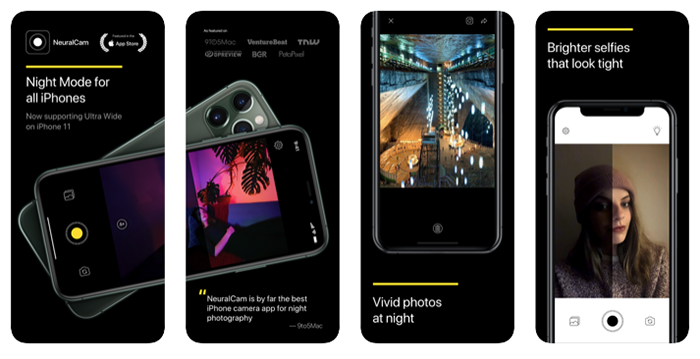 neuralcam app nuit photo iphone