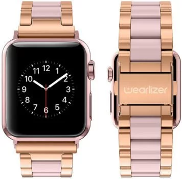 wearlizer bracelet acier inoxydable apple watch