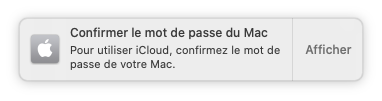 mac confirmer mdp icloud