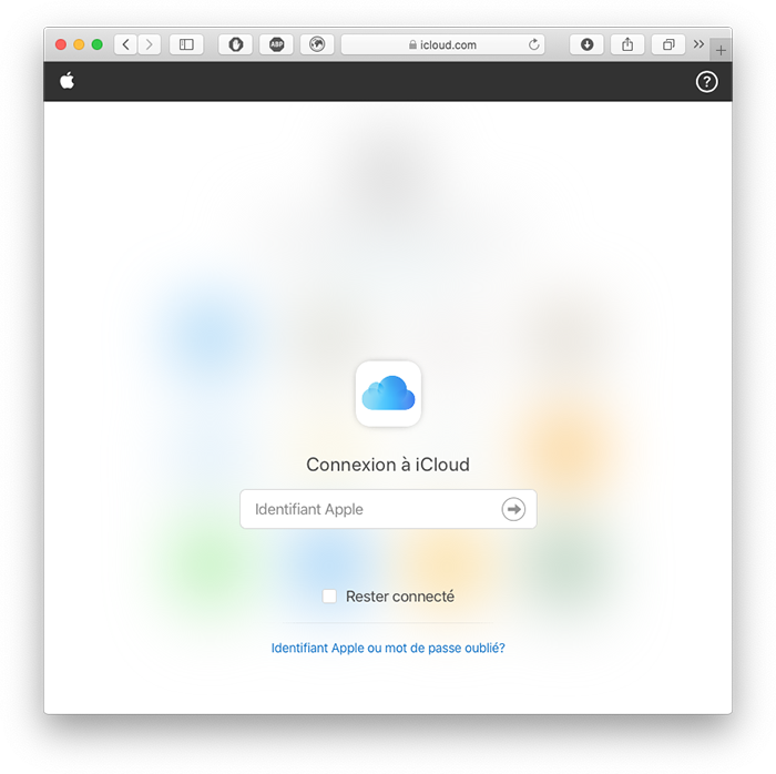 mac icloud com connexion