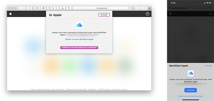 mac iphone icloud com identifiant