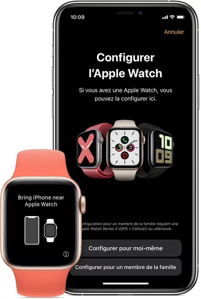 configuration familiale apple watch