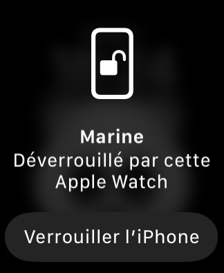 apple watch verrouiller iphone