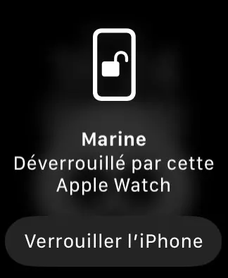 apple watch verrouiller iphone