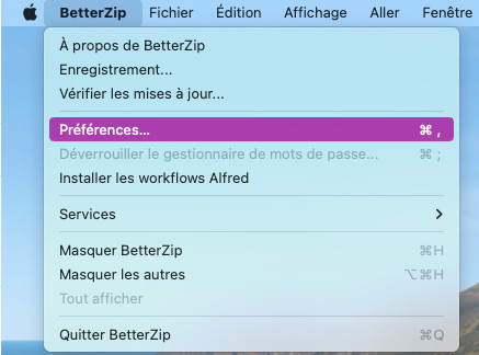 mac betterzip preferences