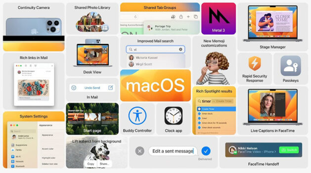 macos ventura fonctionnalites wwdc