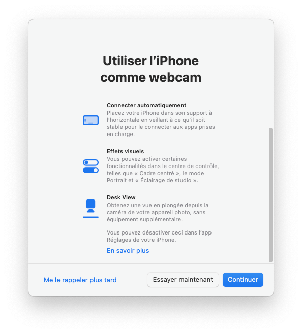mac facetime iphone webcam