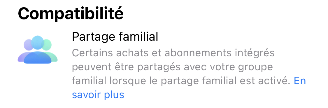 app store partage familial ambigue