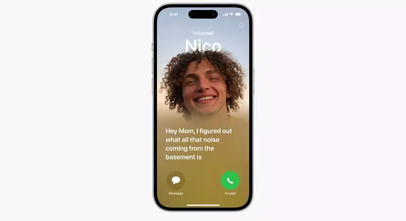 voicemail live transcription messagerie vocale direct iOS 17