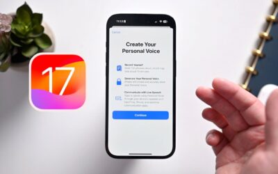 Comment utiliser la Voix personnelle dans iOS 17 ?