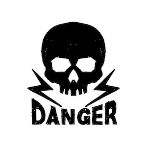 Danger logo illustration