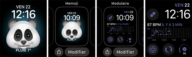 apple watch changer ecran watchOS 10 modifier