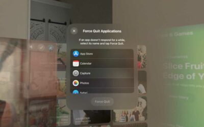 Comment forcer la fermeture d'une application sur Apple Vision Pro ?